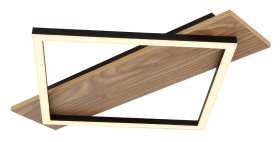 Pakabinamas LED šviestuvas GLOBO Beatrix I, 18W, 3000K, 230V, 950lm, MDF medžio išvaizda, 520 x 467 x 60 mm