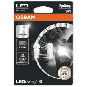 Automobilinė lemputė OSRAM Retrofit, LED, 1W/12V/W2, 1x9, 5D, 2vnt