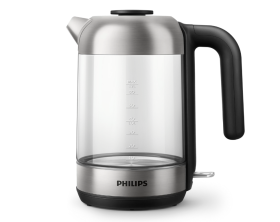 Elektrinis virdulys PHILIPS HD9339/80, 1,7 l, skaidri/sidabro/juoda