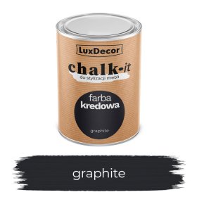 Kreidiniai dažai LUXDECOR Chalk-It, 750 ml, (08) Graphite
