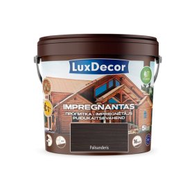 Impregnantas medienai LUXDECOR, (09) palisanderis, laukui ir vidui, 5 l