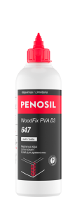 Klijai medienai PENOSIL Woodfix Pva D3 647, 500 ml, atsparūs drėgmei