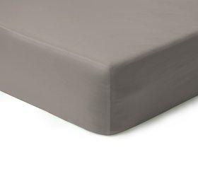 Satininė paklodė su guma KARALIŠKAS MIEGAS, 200 x 200/30 cm, smėlio sp.