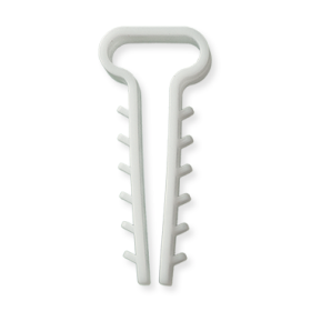 Kabelio, tvirtinimo dirželio laikiklis XIDO, stačiakampio formos, 14x6 mm, baltos sp., 100 vnt., TDKSP14X6-W