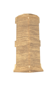 Grindjuostės išorinis kampas KORNER Siena Nr.814, spl. ąžuolas "Evora", 2 vnt.