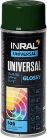 Aerozoliniai dažai INRAL Universal, 400 ml, tamsiai žali, RAL6009