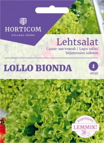 Daržovių sėklos, HORTICOM salotos sėjamosios Lollo Bionda, 2 g