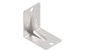 Sustiprintas kampas XIDO, 90 x 90 x 65 x 2 mm Nerūdijantis plienas, 70003