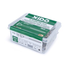Medsraigčiai XIDO, 4,2 x 65 mm, OSB plokštei, geltonai cinkuoti, 150 vnt., TORX15