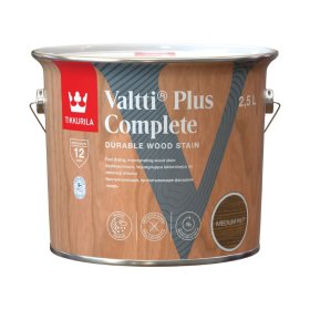 Medienos dažyvė TIKKURILA Valtti Plus Complete, 2,5 l, spalva MEDIUM NUT