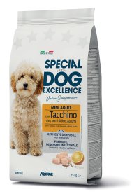Sausas šunų ėdalas SPECIAL DOG EXCELLENCE, suaugusiems mažų veislių šunims su kalakutiena, 1,5 kg