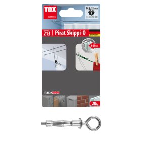 Inkarinis varžtas GKP TOX Pirat Skippi-O, M5/52 mm, su kilpa, 2 vnt.