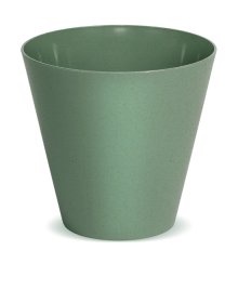 Plastikinis kambarinis vazonas TUBUS, žalios sp., vazono skersmuo 25 cm.