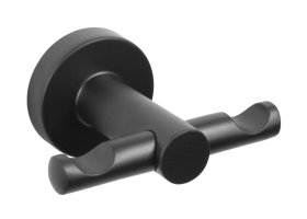 Kabliukas BA-DE Carbon, dvigubas, juodas, CKB-7402 99