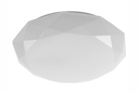 Lubinis LED šviestuvas GTV Stars, 24W, 4000K, 1800 lm, 220-240V, IP40, 120 laipsnių, baltos sp., deimanto formos, 410 x 105 mm, LD-STARS24W-NB