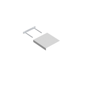 Lentyna VELANO, FS BI 24/24BI 240x240 mm, baltos spalvos, DMX 65050