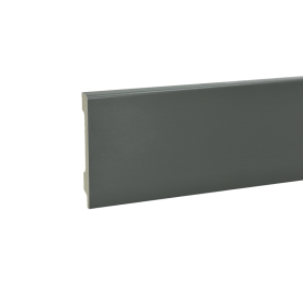 Grindjuostė KORNER Verona Nr. 501703, 80 x 2400 mm, polivinilchloridas, spl. pilka