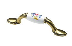 Baldų rankenėlė HETTICH, dengta žalvariu HS76, 15605