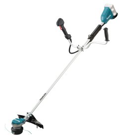 Akumuliatorinė krūmapjovė MAKITA DUR368AZ, LXT, 2 x 18 V, pjovimo plotis 350 mm, dviračio rankena, svoris 3,4 kg, be akumuliatorių ir kroviklio