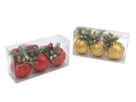 Eglutės žaisliukų rinkinys, 3 vnt., 2 spalvų., 8 x 12 cm