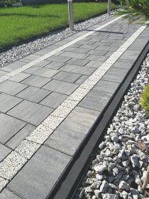 Grindinio trinkelės SPARTA, NERO spalva, Water+, matmenys (152-304) x 152 x 60mm, 1 pal. - 10,12 m2