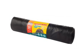 Užrišami šiukšlių maišai PLASTA 1000103, PE, 100 l, 10 vnt.