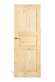 Medžio masyvo durų varčia MANOEL MARCHETTI, su išpjova spynai ir rankenai, Scandic, spl. natūrali šakota pušis, matmenys 2020x700x35 mm