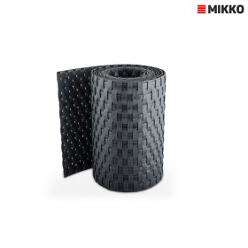 Tvoros juosta MIKKO, plotis 19 cm, ilgis 12,75 m, Rattan grafito spalva