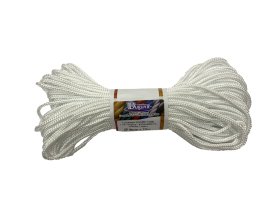 Pinta poliamidinė virvė DUGUVA, 4 mm, 25 m, baltos, geltonos, mėlynos, raudonos, žalios spalvos