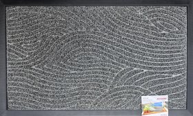 Kilimėlis RICCO SOLAR, 45 x 75 cm, pilkas, guma su PP įdėklu, 914-001