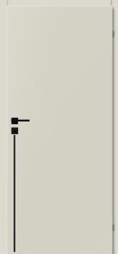 Laminuotos vidaus durys su užlaida VOSTER Intarsja 90, dešininės, spl. Grau, 2030x744x40 mm