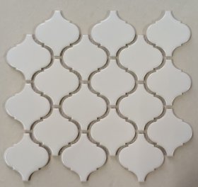 Mozaika INCA MOSAICS Lantern, 283 x 307 x 6 mm, 14 vnt./dėž., akmens masės, glazūruota, spl. balta blizgi