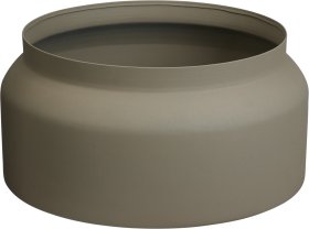 Lauko vazonas Puodynė, metalinis, rudos sp., 33 x 33 x 28 cm.