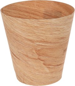 Dekoracija vazonams rankovė, 3 vnt., juoda sp., balta sp., medžio sp., skersmuo 12 cm., aukštis 13 cm.