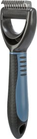Dvipusis šepetys gyvūnams TRIXIE Fur detangler, susivėlusiam kailiui, 6x18 cm