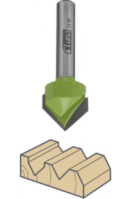 V formos frezos LUNA, 9,5 x 12,7 mm, 45 laipsnių