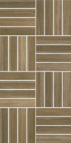 Dekoratyvinės plytelės CERSANIT Ambio Brown Mozaic, 200 x 400 x8 mm, 12 vnt./dėž., mozaika, spl. ruda