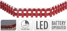 Tvorelė kalėdų eglutei, su 15 LED, šilto atspalvio, 90 x 10 cm, IP20