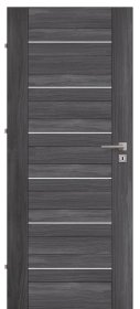 Laminuotos vidaus durys su užlaida VOSTER Tiga 40, kairinės, spalva Anthracite, 2030x844x40 mm