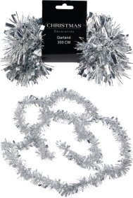 Kalėdinė girlianda, sidabrinės sp., 3 m