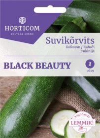 Daržovių sėklos, HORTICOM cukinija Black Beauty, 3 g