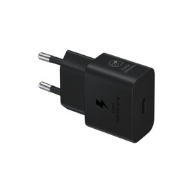 Telefono įkroviklis SAMSUNG, 25W, Type-C maitinimo adapteris, be kabelio, juodos sp., EP-T2510NBEGEU