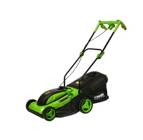 Elektrinė vejapjovė HERVIN GARDEN VEJ1800W2, variklio galia 1800 W, darbinis plotis 380 mm, rinktuvo talpa 40 l, pjovimo aukštis 20-70 mm