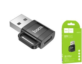 Adapteris HOCO 31D, USB A (Male) - Type C (Female)