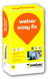 Elastingi plytelių klijai WEBER EASY FIX, C2TE S1, vidaus ir išorės darbams, 25 kg, 1001283