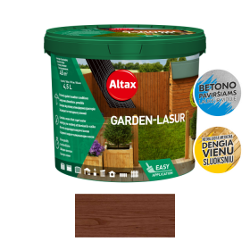 Dekoratyvinis impregnantas medienai ALTAX Garden-Lasur, 4,5 l, rudas