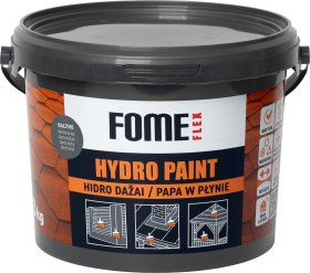 Hidroizoliaciniai dažai FOME FLEX Hydro Paint, RAL7016 antracitas, 3kg.
