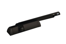 Durų pritraukėjas DORMA, TS90 3-4, juoda spalva, su bėgeliu