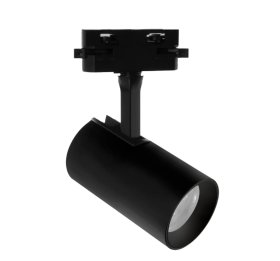 Kryptinis šviestuvas ant bėgelio DPM X-Line, GU10, IP20, aliuminis, 86 x 180 x 86 mm, juodos sp., STR-GU10-W