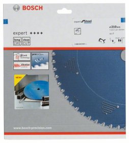 Metalo pjovimo diskas BOSCH Expert for Steel, 210 x 30 x 2,0 mm, 48